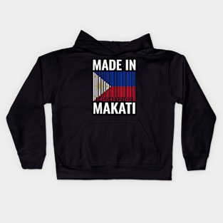 Made in Makati Barcode Flag of the Philippines Kids Hoodie